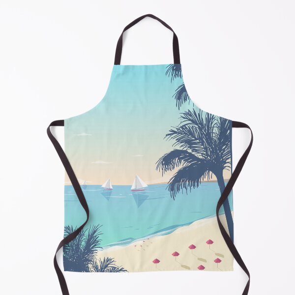 Item preview, Beach Landscape Illustration designed and sold by Darius Bocos.