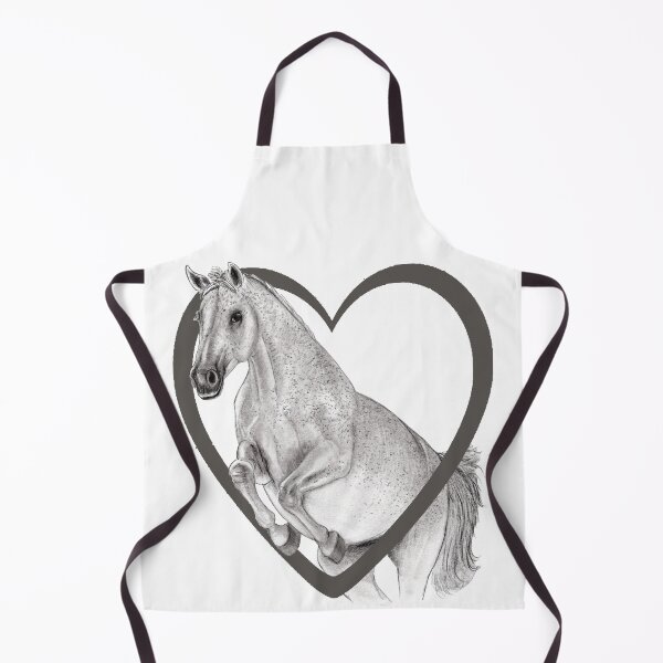 Item preview, Gray horse in jump with a heart designed and sold by SylvieG18.