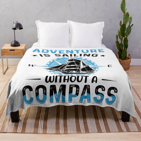 Item preview, Adventure is sailing without a compass boat ship captain design designed and sold by absolutdesign.