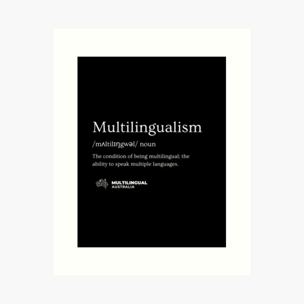 Multilingualism poster Art Print