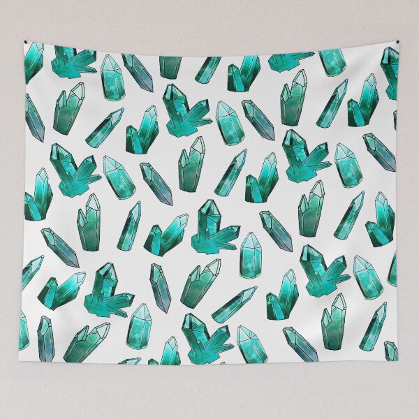 Item preview, CRYSTAL CLUSTER •aquamarine on white designed and sold by Jordyn St. John.