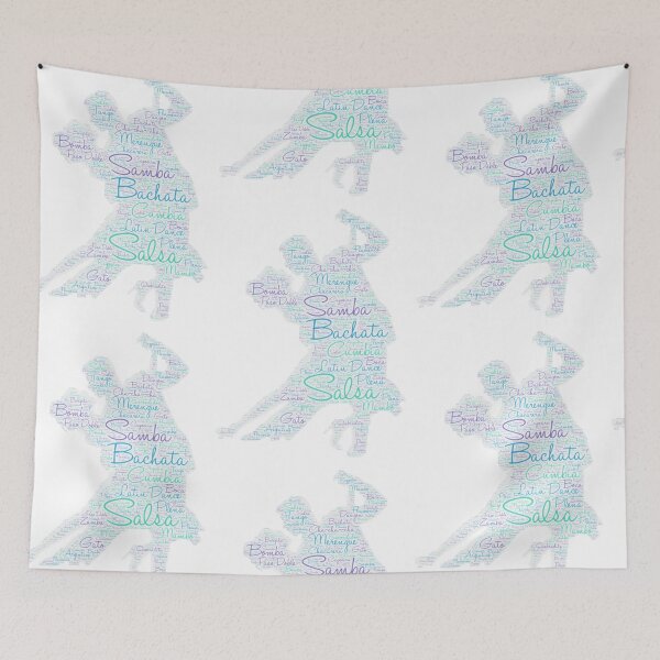 Item preview, Latin Dance Word Art Blue Green Purple  designed and sold by mlswig.