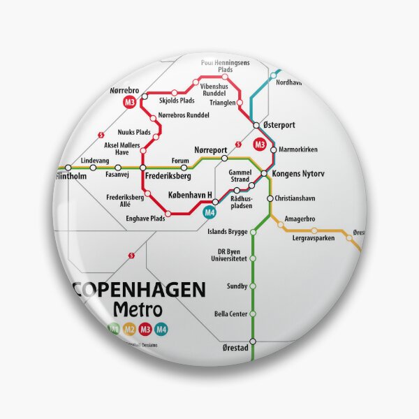 Item preview, COPENHAGEN Metro Map designed and sold by UrbanRail.