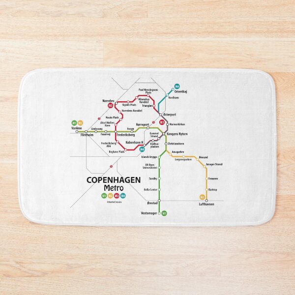 Item preview, COPENHAGEN Metro Map designed and sold by UrbanRail.