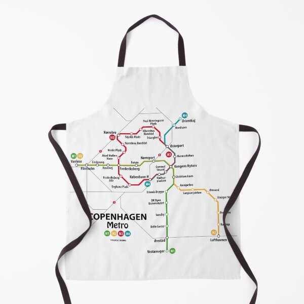 Item preview, COPENHAGEN Metro Map designed and sold by UrbanRail.