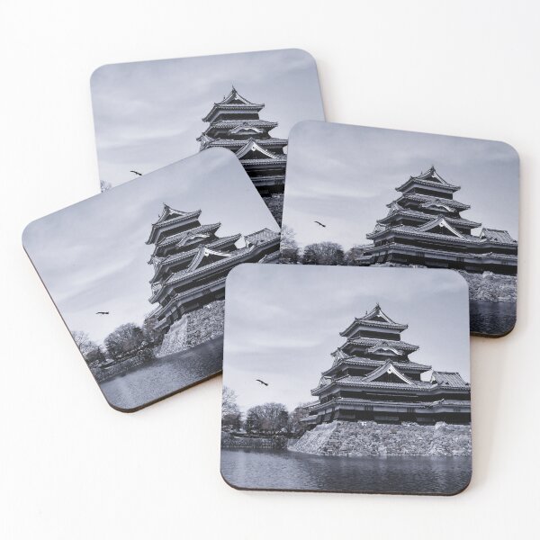 Item preview, Amazing Black Matsumoto Castle Picture Art Japan - Night Color designed and sold by XIX361ART.
