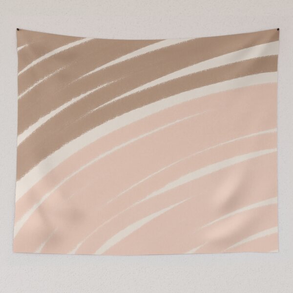 Item preview, Neutral Swirl Wavy Lines Maximalist Pattern Retro Style Cute Aesthetic Brown designed and sold by scorpiolane.