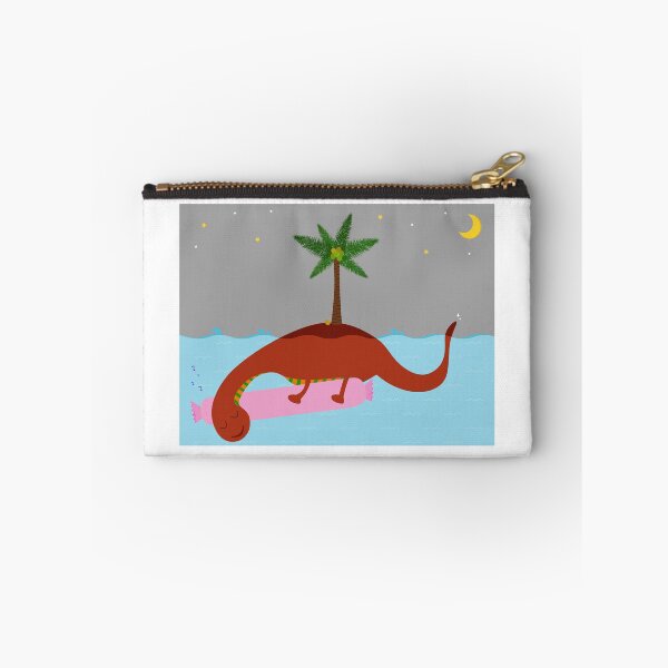 Item preview, Cute smiling Loch Ness Monster cartoon, sleeping Nessie under water designed and sold by amamoto.