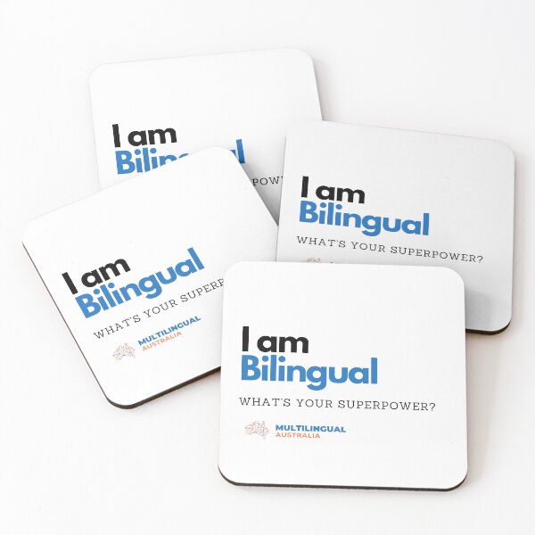 Item preview, I am bilingual (blue) designed and sold by multilingualaus.