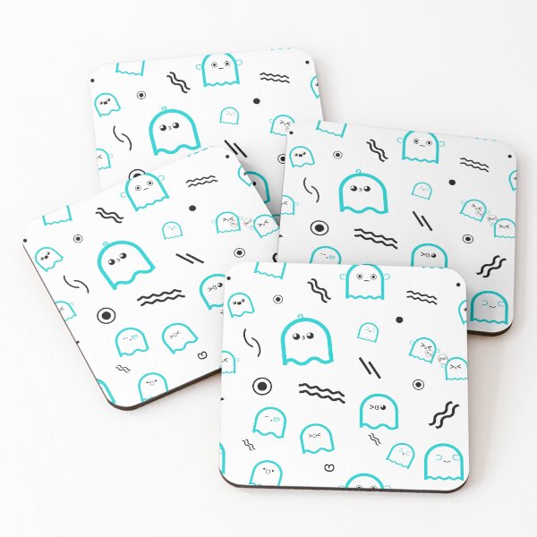 Item preview, Kawaii | Cute Ghosts (White BG) designed and sold by mixMixtli.