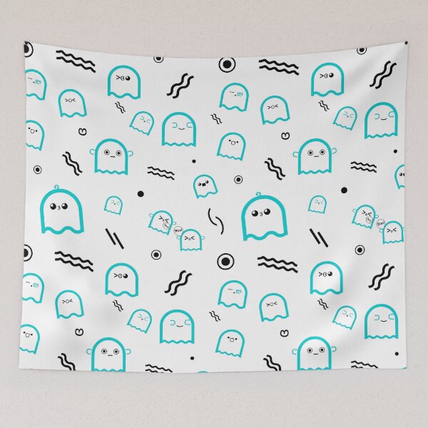 Item preview, Kawaii | Cute Ghosts (White BG) designed and sold by mixMixtli.
