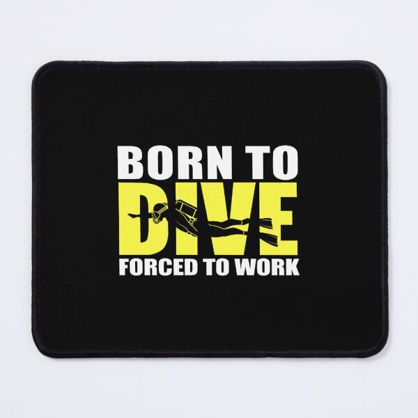 Item preview, born to dive forced to work scuba diver jacob zelazny transparent designed and sold by ipekcimamukos.