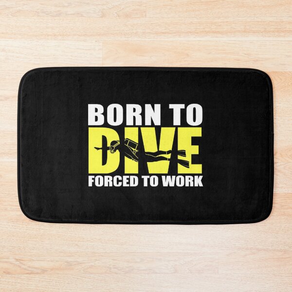 Item preview, born to dive forced to work scuba diver jacob zelazny transparent designed and sold by ipekcimamukos.