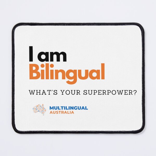 Item preview, I am bilingual (orange) designed and sold by multilingualaus.