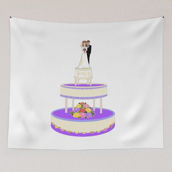 Item preview, A Wedding Cake in Primary Colors plus Purple designed and sold by judy snyder.