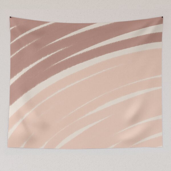 Item preview, Neutral Swirl Wavy Lines Maximalist Pattern Retro Style Cute Aesthetic Cantaloupe designed and sold by scorpiolane.