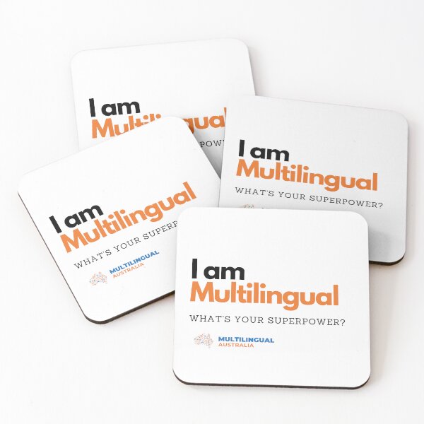Item preview, I am multilingual - orange designed and sold by multilingualaus.