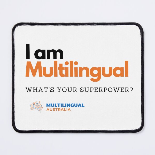 Item preview, I am multilingual - orange designed and sold by multilingualaus.