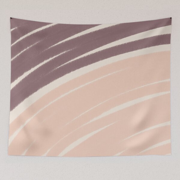 Item preview, Neutral Swirl Wavy Lines Maximalist Pattern Retro Style Cute Aesthetic Mulberry designed and sold by scorpiolane.