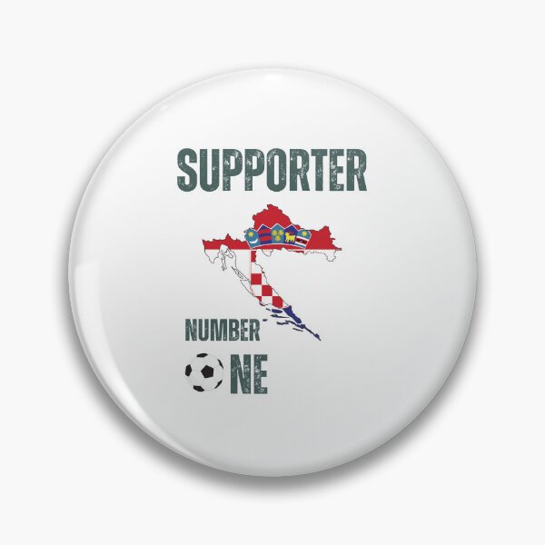Item preview, supporter Croatia football number one designed and sold by Passionfoot.