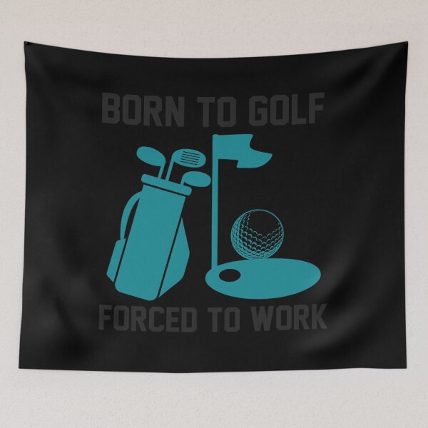 Item preview, born to golf forced to work jacob zelazny transparent designed and sold by ipekcimamukos.