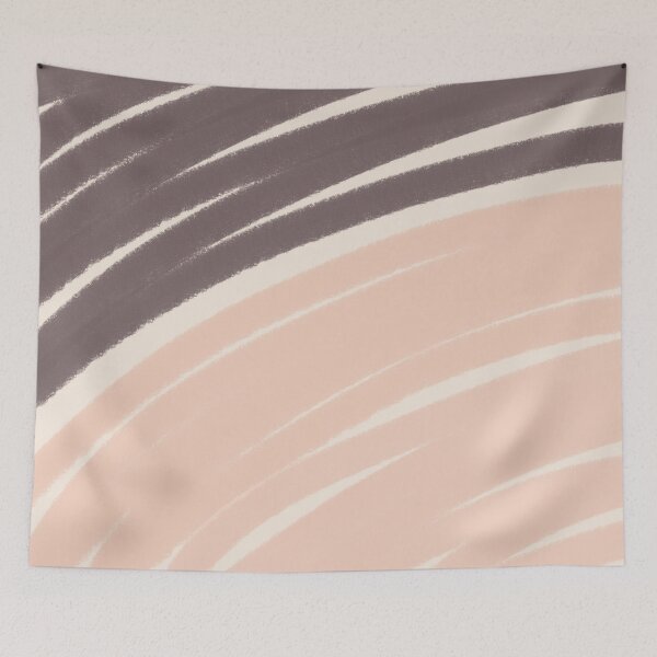 Item preview, Neutral Swirl Wavy Lines Maximalist Pattern Retro Style Cute Aesthetic Walnut Brown designed and sold by scorpiolane.