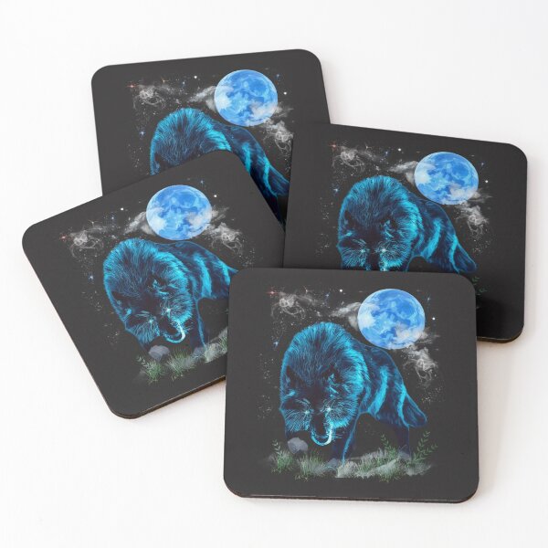 Item preview, Neon Wolf Moon  designed and sold by Tripp Art Studio.