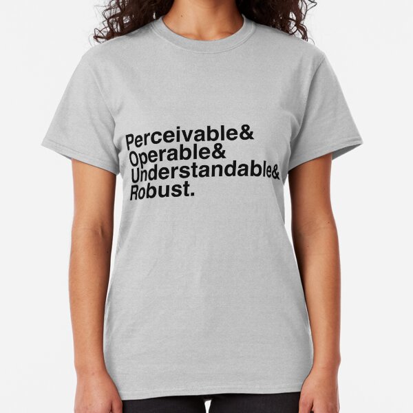 P&O&U&R black Classic T-Shirt