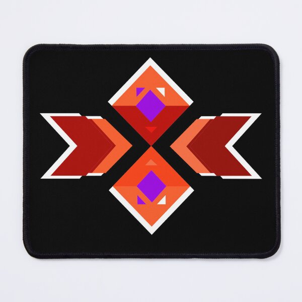Item preview, Floral Geometric Diamond Red Design designed and sold by Joolsd.