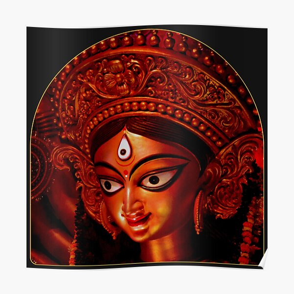 "Indian Goddess Devi Shakti Durga Maa Third eye" Poster for Sale