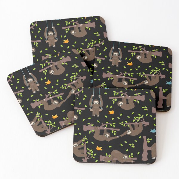Item preview, Happy Boho Sloth Floral designed and sold by MPMGraphics.