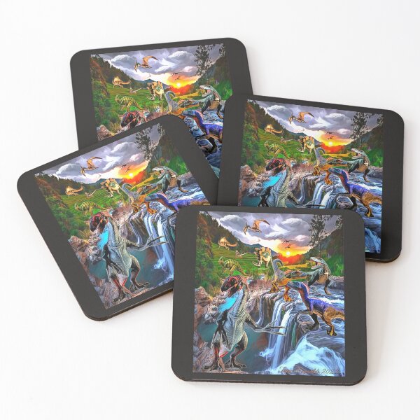 Item preview, Raptor Falls (Dino Series) designed and sold by Tripp Art Studio.
