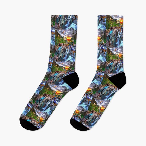 Item preview, Raptor Falls (Dino Series) designed and sold by Tripp Art Studio.