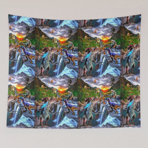 Item preview, Raptor Falls (Dino Series) designed and sold by Tripp Art Studio.