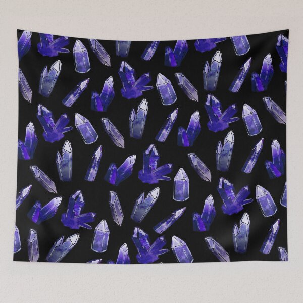 Item preview, CRYSTAL CLUSTER • sapphire on black designed and sold by Jordyn St. John.