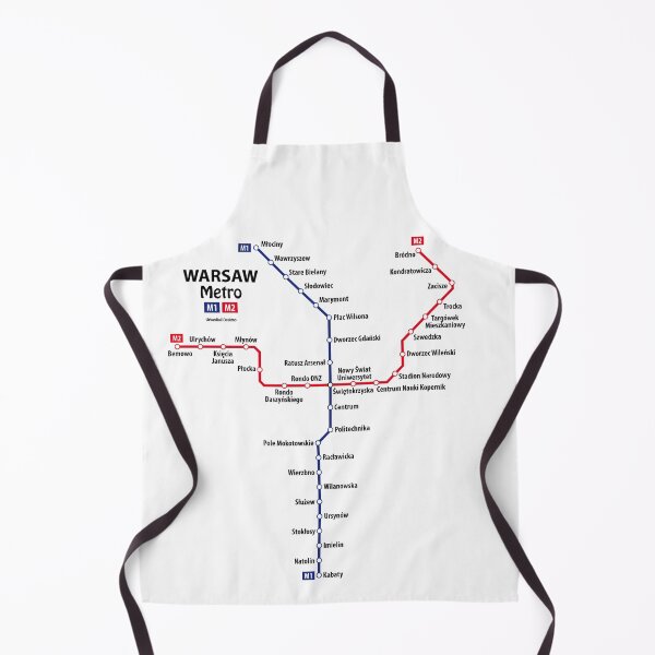 Item preview, WARSAW Metro Map designed and sold by UrbanRail.
