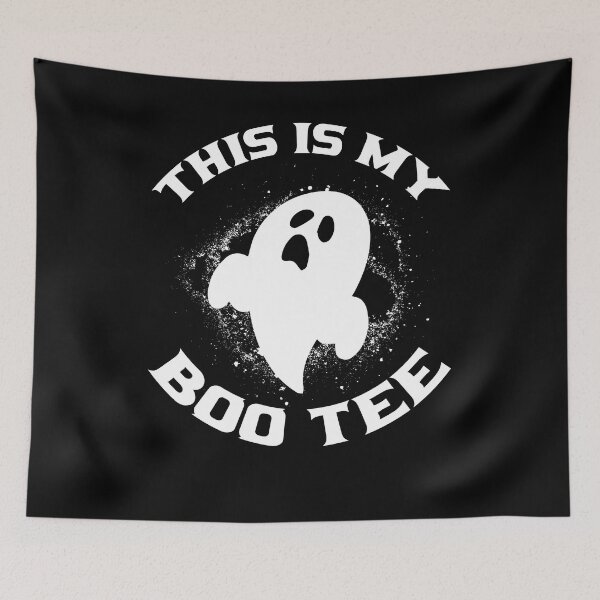Aperçu de l'œuvre Ceci est mon Boo Tee Funny Ghost Halloween Pun créée et vendue par Digital Story Time.