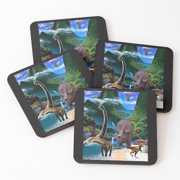 Item preview, Paradise Beachfront (Dino Series) designed and sold by Tripp Art Studio.