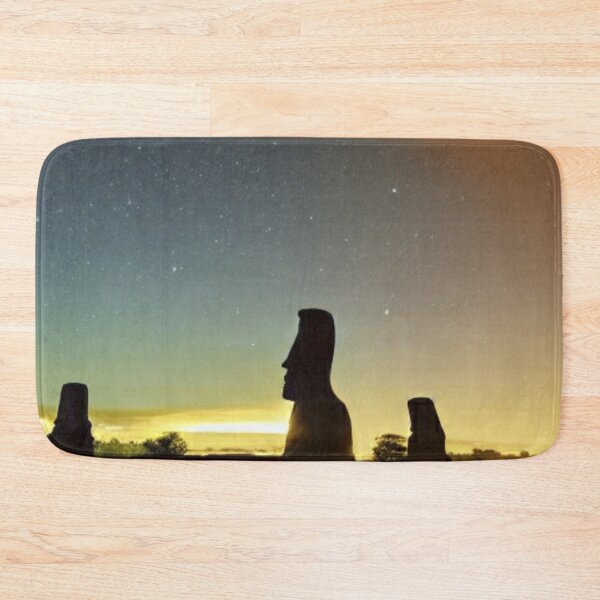 Item preview, UFO sighting next to the Moais Generated by Artificial Intelligence designed and sold by ElCondeSibarita.