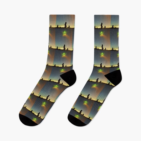 Item preview, UFO sighting next to the Moais Generated by Artificial Intelligence designed and sold by ElCondeSibarita.