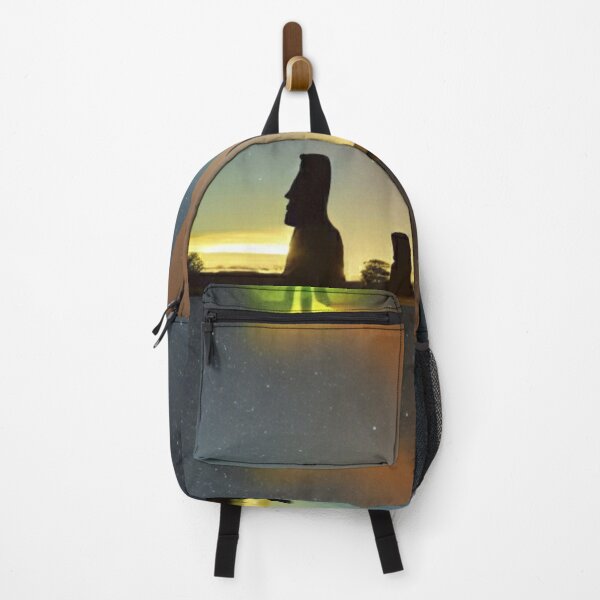 Item preview, UFO sighting next to the Moais Generated by Artificial Intelligence designed and sold by ElCondeSibarita.