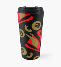 Cool golden roller skates Roller Derby Travel Mug
