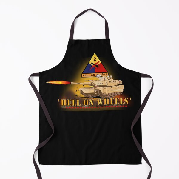 Item preview, Army - 2nd Armored Division  - M1A1 Tank  - Hell on Wheels w Fire X 300 designed and sold by Military Insignia Products.