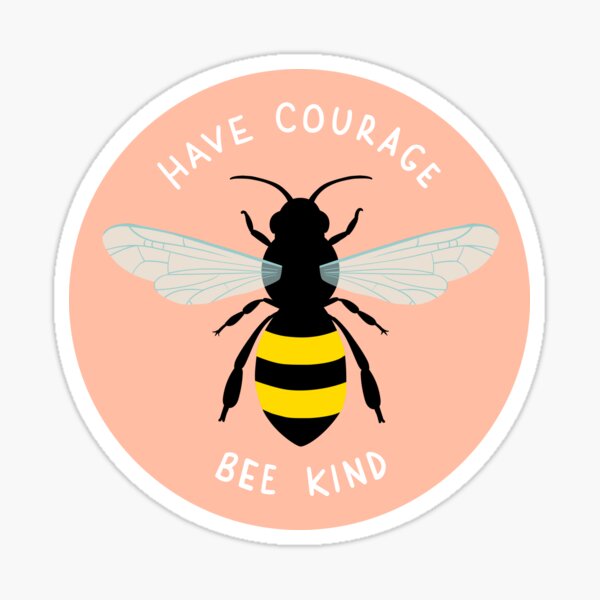 bertha the bee // sticker