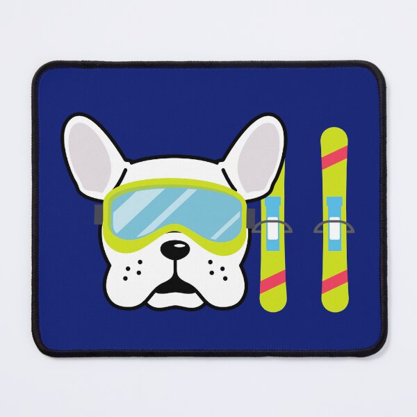 Item preview, French Buldog winter fun time - buldog ski - dog ski designed and sold by ALLURE-minimal.