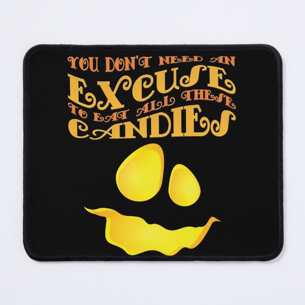 Item preview, Halloween Boo: You don't need and excuse to eat all these candies - Excuse me but Boo! (Black) designed and sold by zicutza.