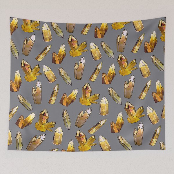 Item preview, CRYSTAL CLUSTER • topaz on gray designed and sold by Jordyn St. John.