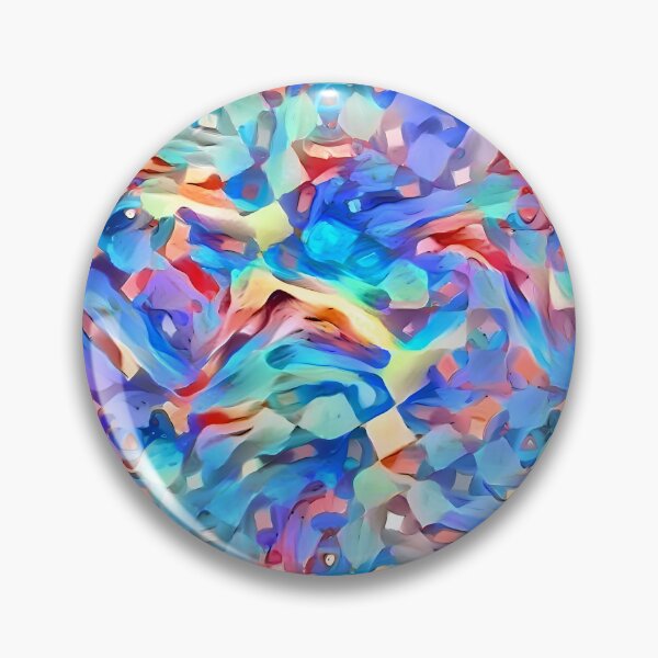 Item preview, Koi Carp Abstract in Blue designed and sold by DiscoGypsyFish.