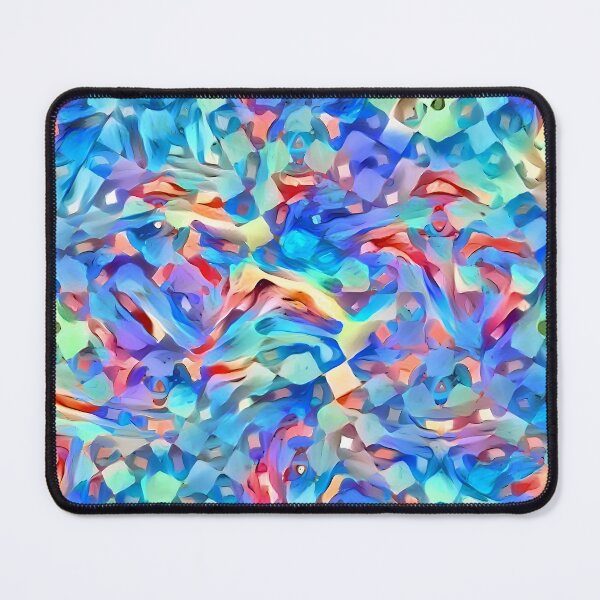 Item preview, Koi Carp Abstract in Blue designed and sold by DiscoGypsyFish.