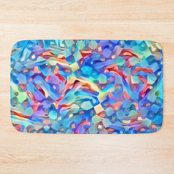 Item preview, Koi Carp Abstract in Blue designed and sold by DiscoGypsyFish.